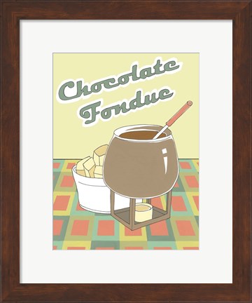 Framed Chocolate Fondue Print