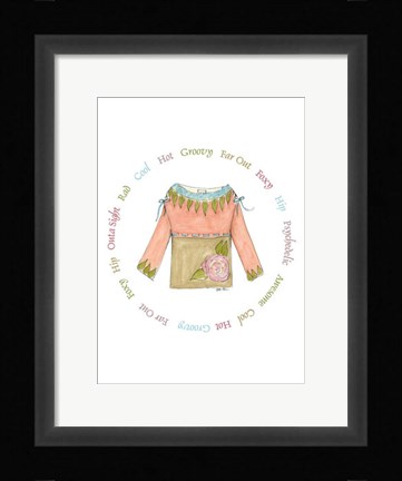 Framed Sweet &amp; Sophisticated I (X) Print