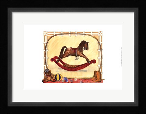 Framed Rocking Horse (D) II Print