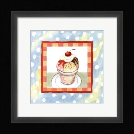 Framed Ice Cream Sundae Print