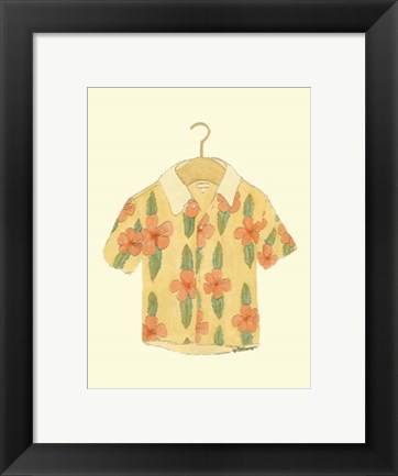 Framed Surf&#39;s up Shirt III Print