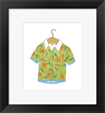 Framed Beach Wear II Print