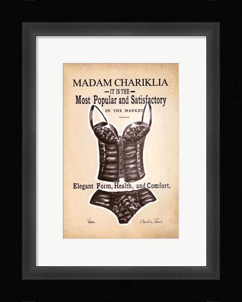 Framed Chariklia's Lingerie I Print