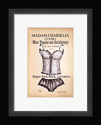 Framed Chariklia's Lingerie II Print