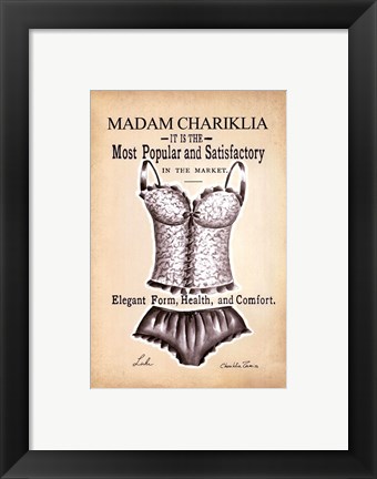 Framed Chariklia's Lingerie II Print