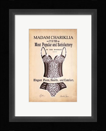 Framed Chariklia's Lingerie IV Print
