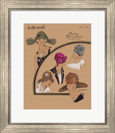 Framed Elegant Chapeau II Print