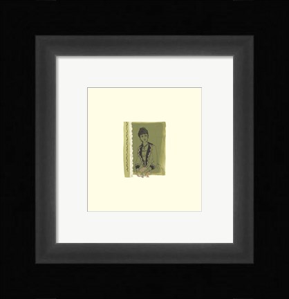 Framed Green Lady Print