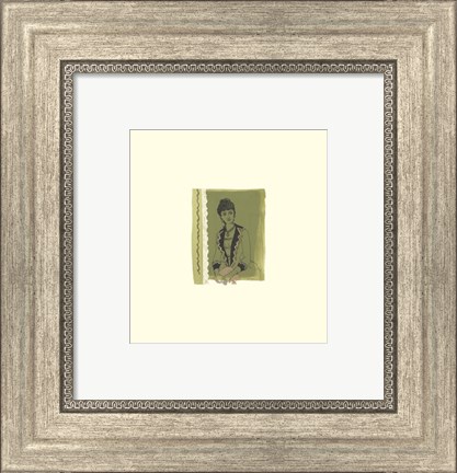 Framed Green Lady Print