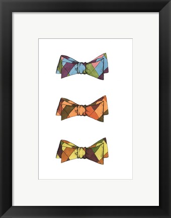 Framed Tri Bow II Print