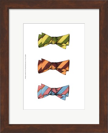 Framed Tri Bow IV Print