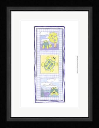 Framed Turtle Trio Print