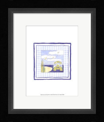 Framed Turtle with Plaid (PP) II Print