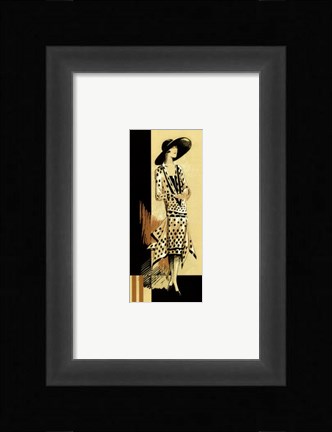 Framed Retro Fashion I Print