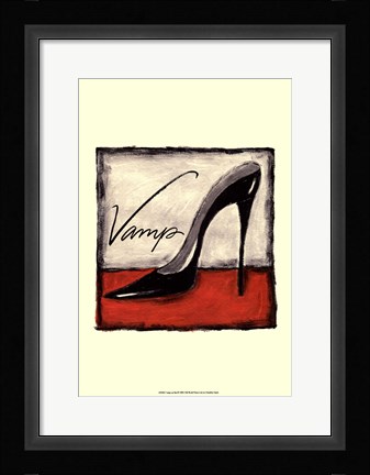 Framed Vamp on Red Print