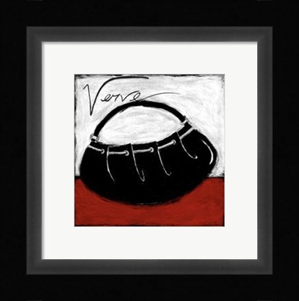 Framed Verve on Red Print
