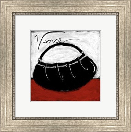 Framed Verve on Red Print