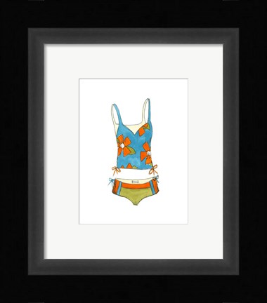 Framed Beach Bikini II (PT) Print