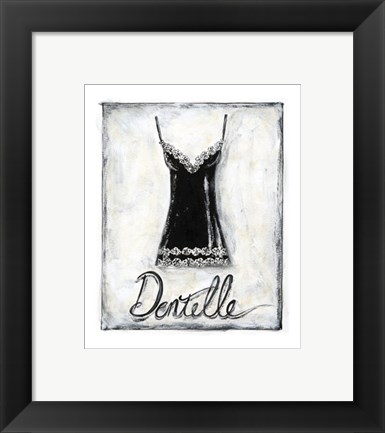 Framed French Lace Print