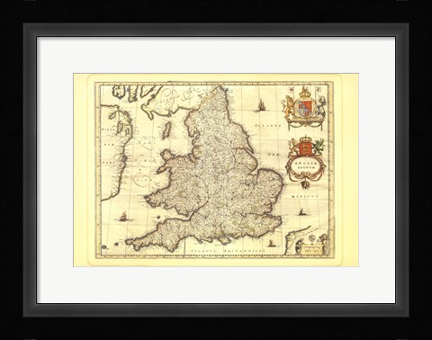 Framed Anglia Map Print