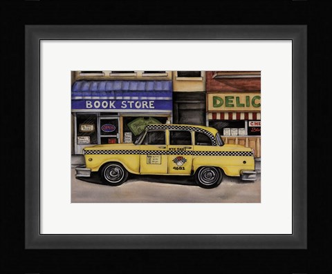 Framed NYC Taxi 46B2 Print