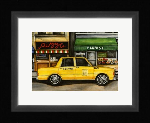 Framed NYC Taxi 5A72 Print
