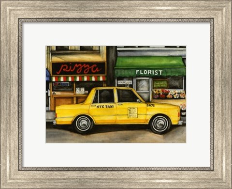 Framed NYC Taxi 5A72 Print
