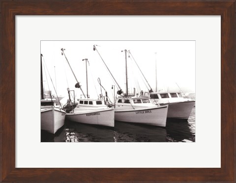 Framed Work Boats Print