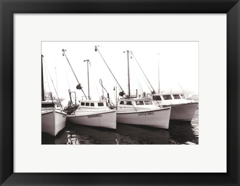 Framed Work Boats Print