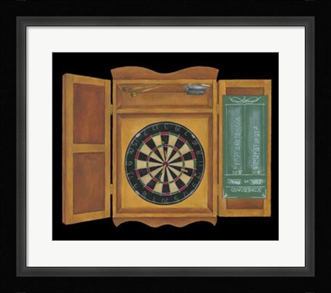 Framed Bull's Eye II Print