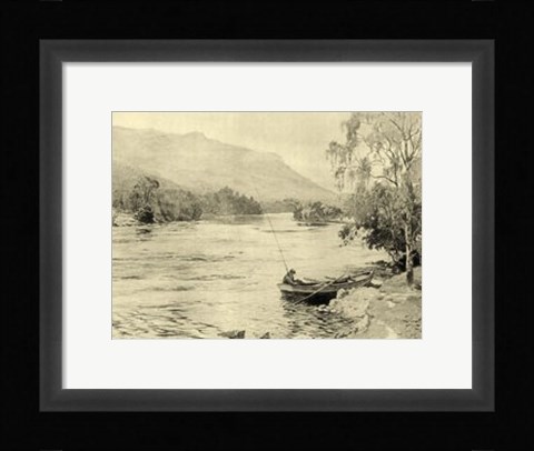 Framed On the River III Print