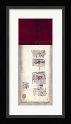 Framed Tranquility Panel I Print