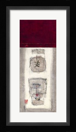 Framed Tranquility Panel II Print