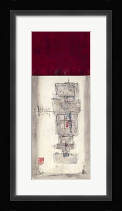 Framed Tranquility Panel III Print