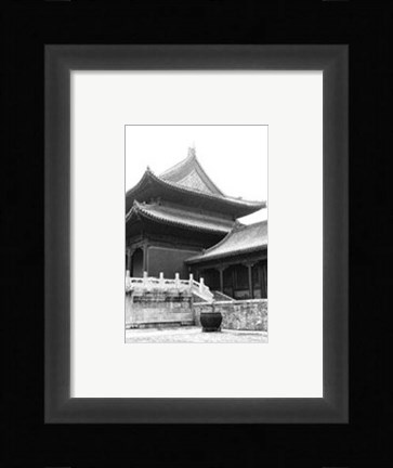 Framed Palace Rooftops, Beijing Print