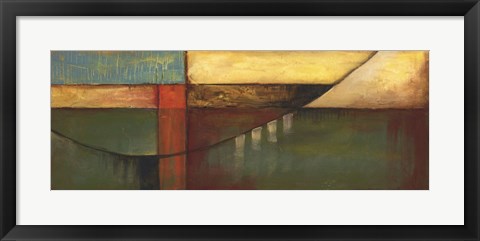 Framed Graphic Suspension Bridge on FAP Print