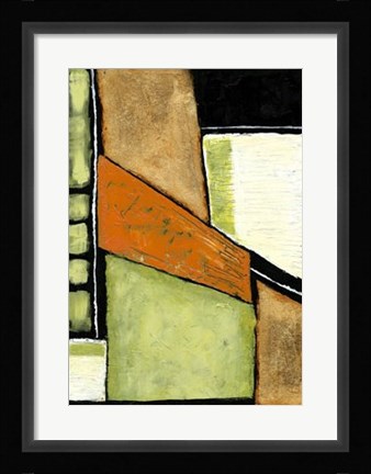 Framed Acid Green Asphalt II Print