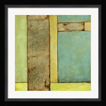 Framed Stained Glass Window III Print