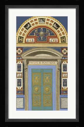 Framed Venetian Door I Print
