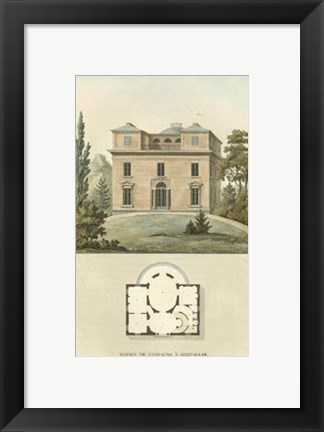 Framed Architectural Detail II Print