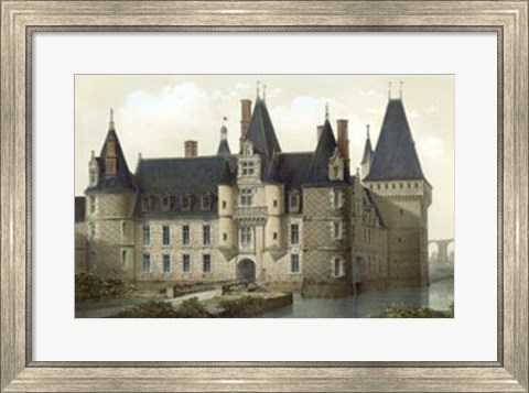 Framed French Chateaux II Print