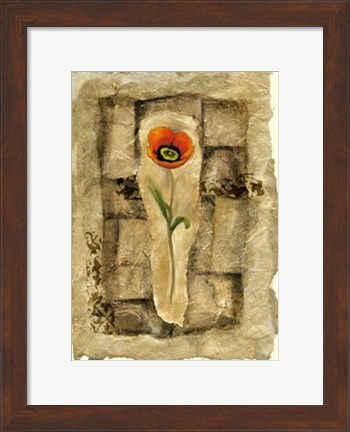 Framed Gilded Poppy I Print