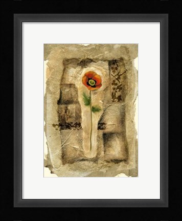 Framed Gilded Poppy II Print