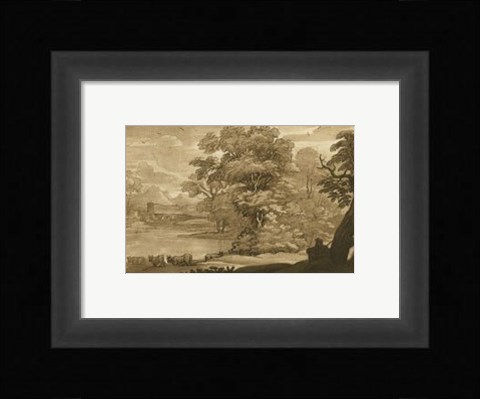 Framed Pastoral Landscape II Print