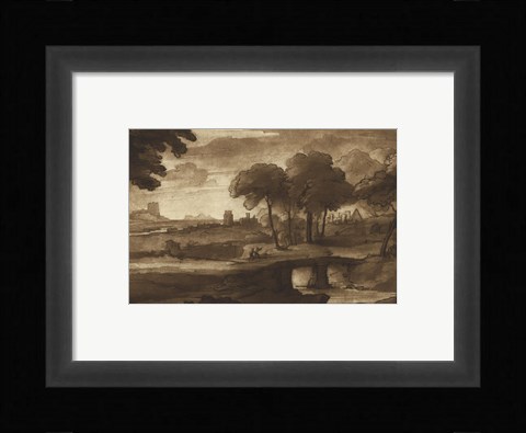Framed Pastoral Landscape IV Print