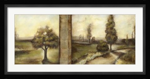 Framed Misty Sunrise II Print