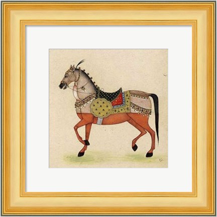 Framed Horse from India I Print