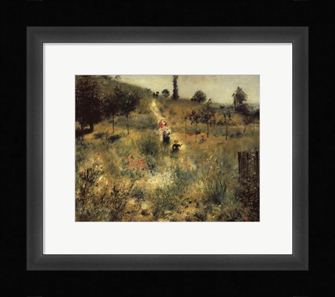 Framed Path through the Long Grass Print