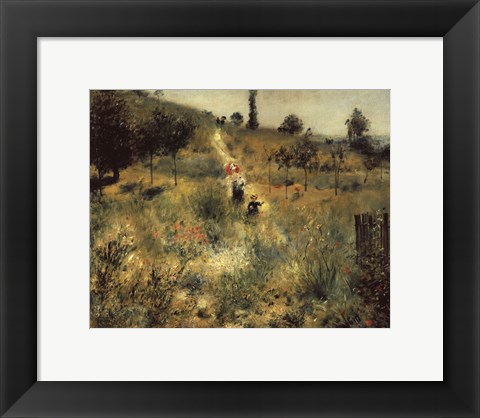 Framed Path through the Long Grass Print