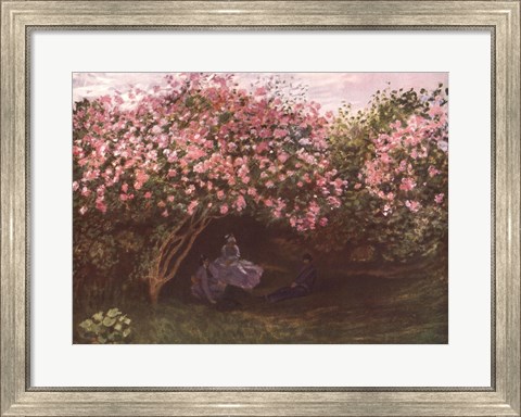 Framed Resting under the Lilacs Print